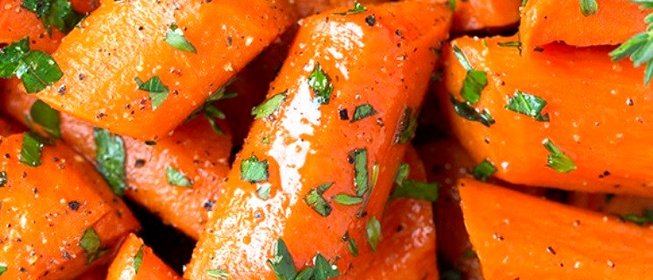 Запеченная медовая морковь