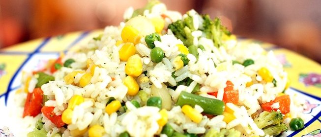 Гарнир из басмати и овощей