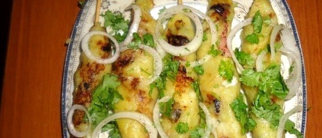 Кебаб из картофеля