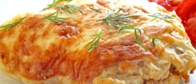 Мясо по-французски с фаршем