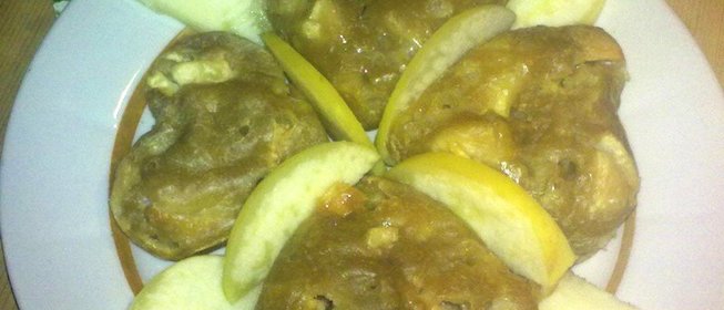 Чайные кексы с яблоками