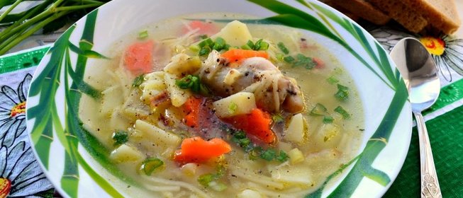 Куриный суп с вермишелью