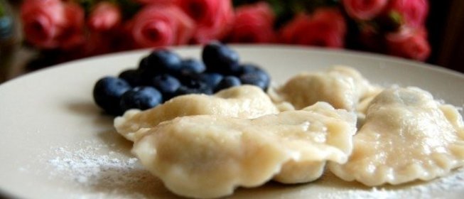 Вареники с голубикой
