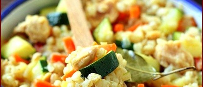 Перловка, томленая с бараниной и овощами