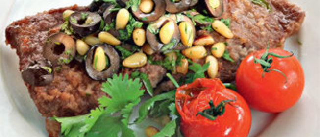 Говядина с ореховой заправкой