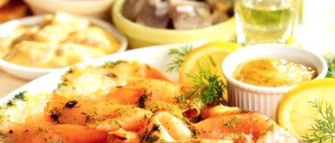 Пряная малосольная норвежская семга, маринованная с апельсиновым соком