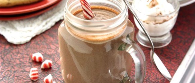 Горячий шоколад с перечной мятой