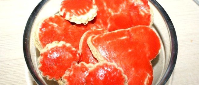 Цветное песочное печенье