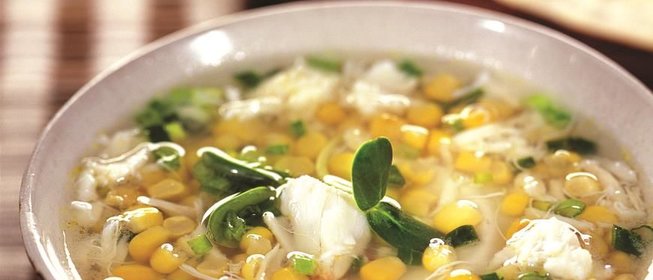 Кукурузная похлебка с крабовым мясом