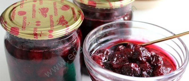 Вишневое варенье с косточкой на зиму