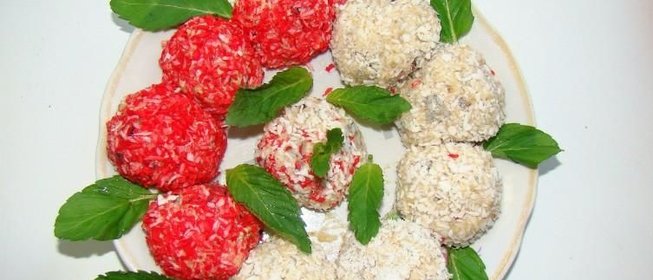 Конфеты из сухого молока и сухофруктов