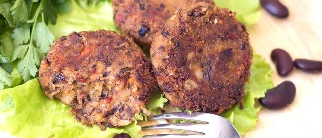Котлеты из фасоли и перловки