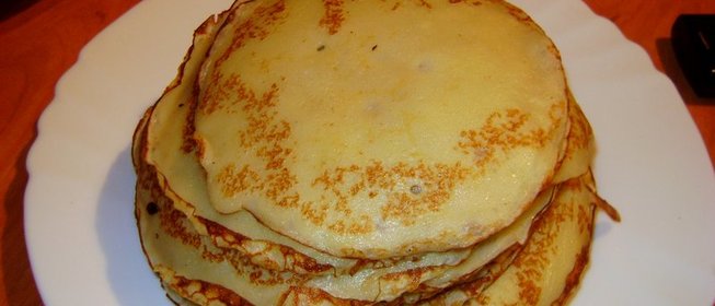 Сладкие блинчики на кефире