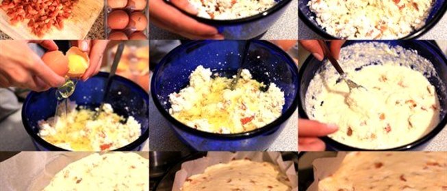 Запеканка из обезжиренного творога с курагой