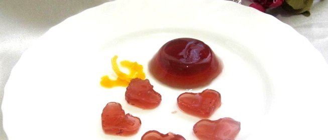 Желе из красного вина