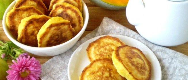 Оладьи из тыквы на кефире