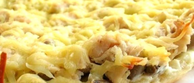 Пицца из песочного теста