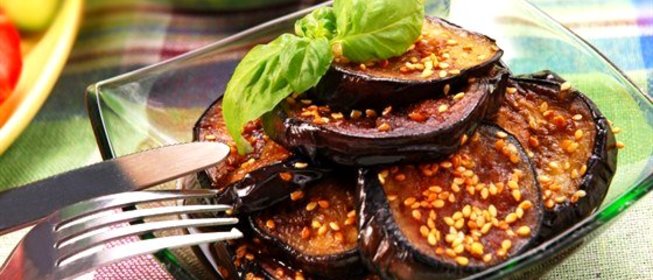 Баклажаны в кунжуте