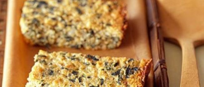 Запеканка из квиноа и шпината