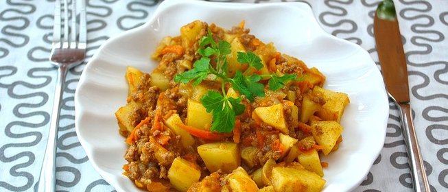 Рагу с фаршем говядины