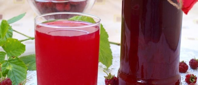 Малиновый сок на зиму