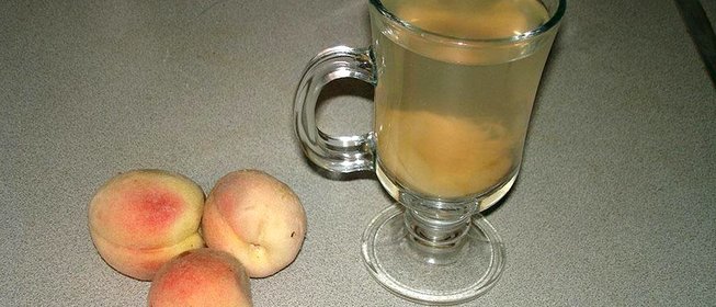 Компот с персиком и грушей