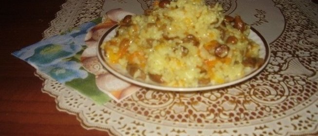 Плов грибной