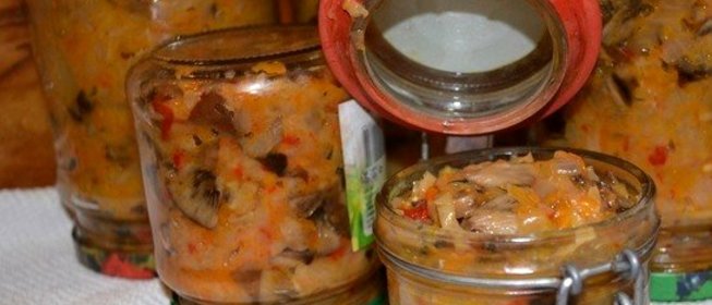 Солянка на зиму в банках с грибами