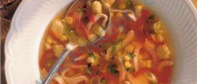 Куриный суп с кукурузой