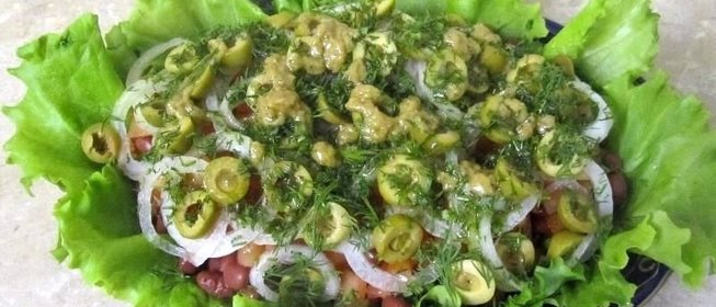 Салат с тунцом Весна