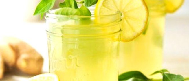 Летний лимонад с имбирем и мятой