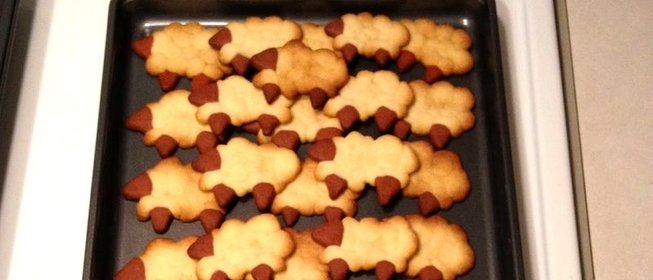 Овечки из масляного теста