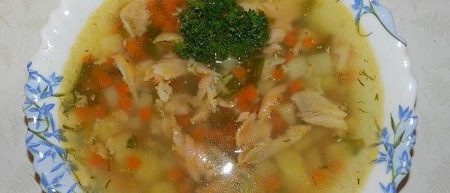 Суп уха из форели