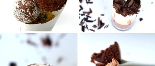 Трюфели из белого шоколада в какао