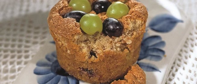 Кексы с виноградом