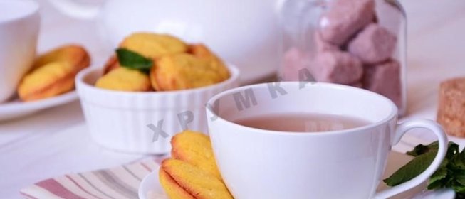 Кукурузное печенье с мятным ганашем