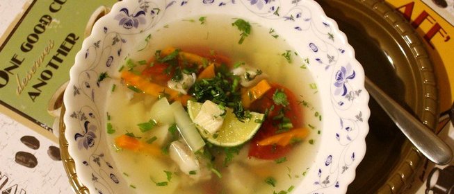 Острый рыбный суп