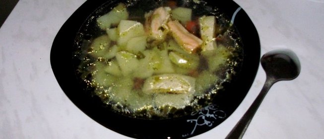 Рыбный суп из форели