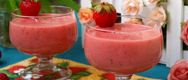 Клубничный ликёр со сгущёнкой