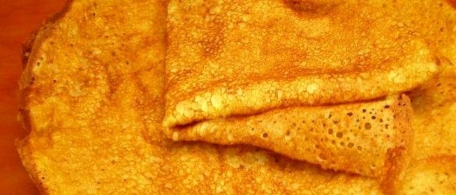 Блинчики на молоке ажурные