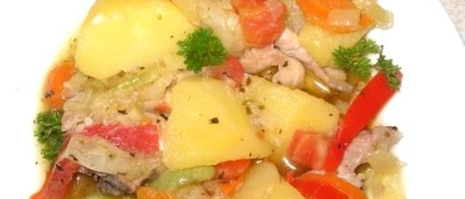 Рагу из индейки с картофелем