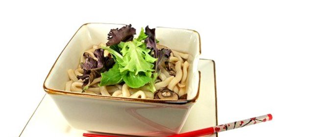 Рисовая лапша с грибами