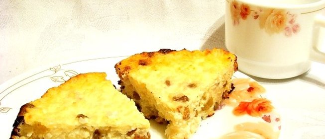 Творожно-рисовая запеканка