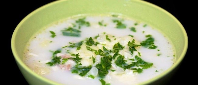 Куриный суп с цветной капустой