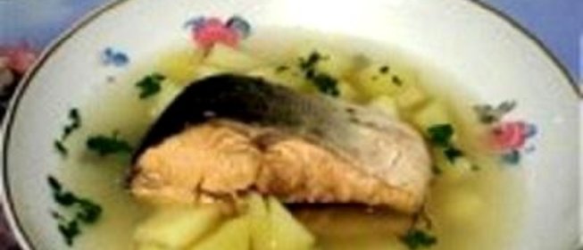 Рыбный суп из горбуши