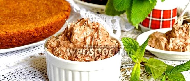 Крем из сгущёнки, сливочного масла и какао