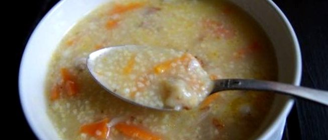 Куриный суп с кукурузной крупой