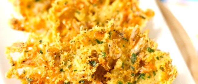 Оладьи из креветок (Tortillitas de camarones)