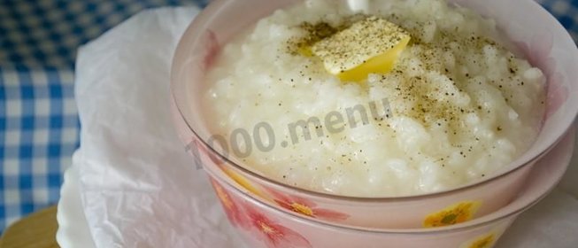 Рисовая каша на воде