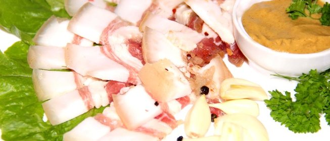 Соленое сало без рассола